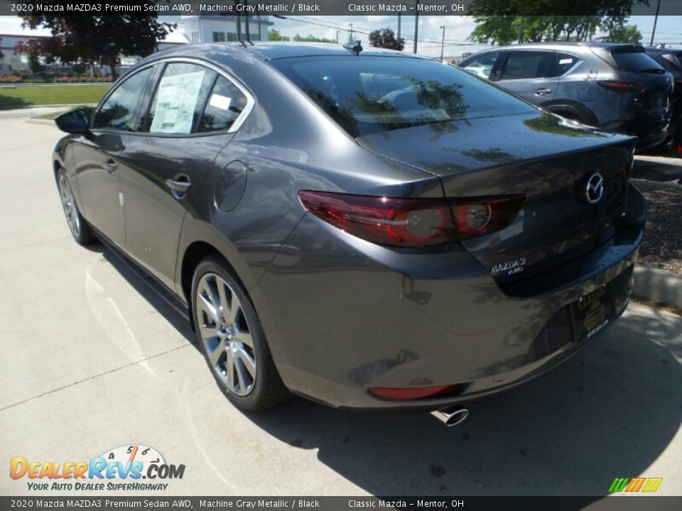 2020 Mazda MAZDA3 Premium Sedan AWD Machine Gray Metallic / Black Photo #5