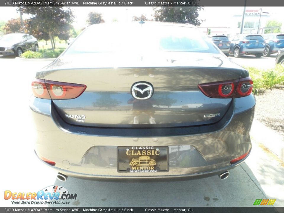 2020 Mazda MAZDA3 Premium Sedan AWD Machine Gray Metallic / Black Photo #6