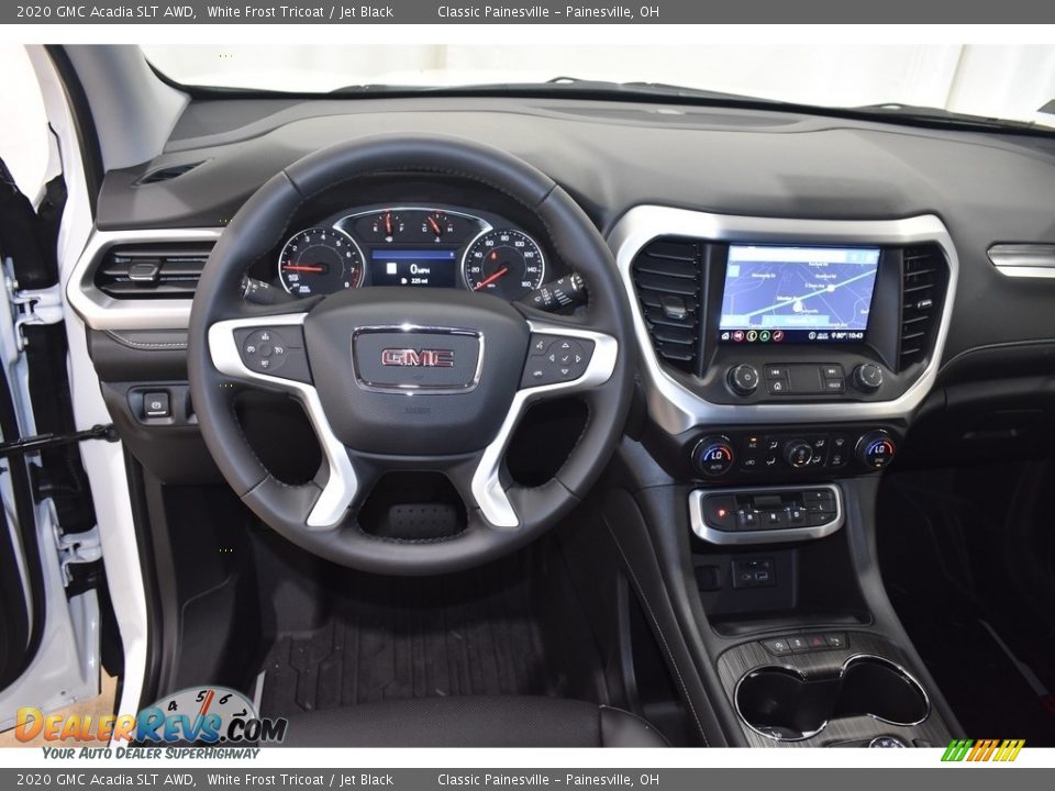 2020 GMC Acadia SLT AWD White Frost Tricoat / Jet Black Photo #9