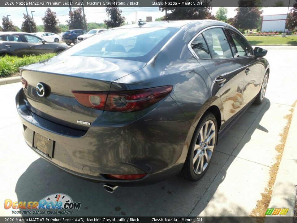 2020 Mazda MAZDA3 Premium Sedan AWD Machine Gray Metallic / Black Photo #7