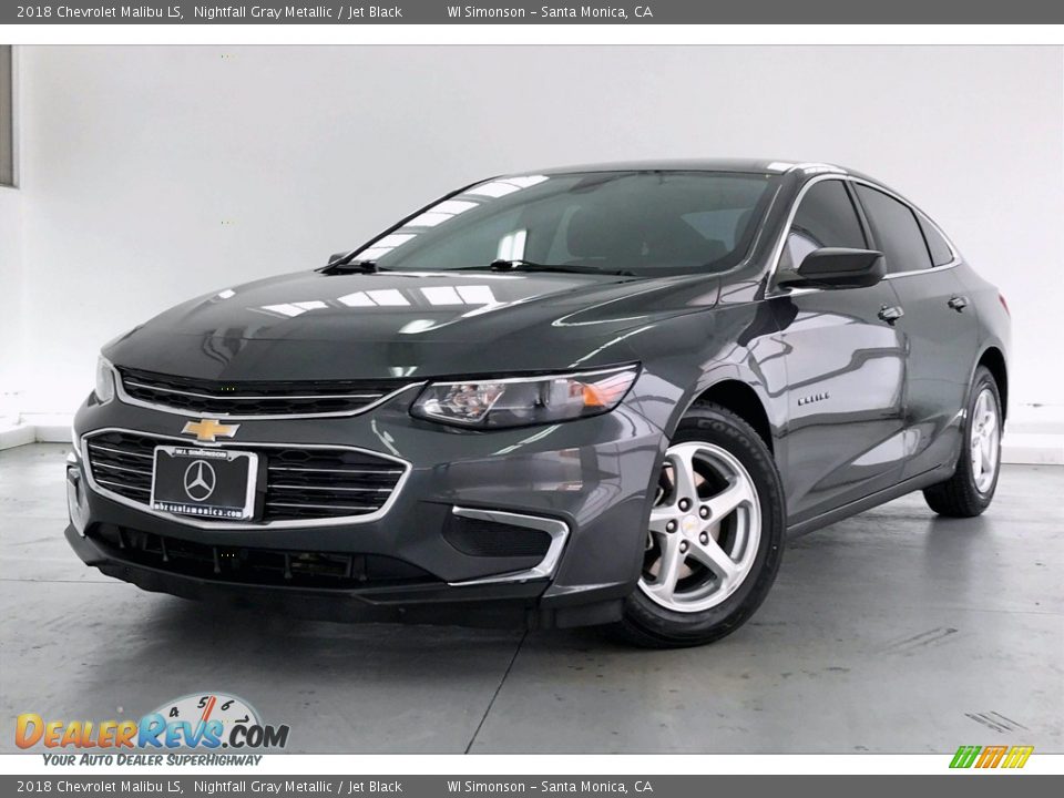 2018 Chevrolet Malibu LS Nightfall Gray Metallic / Jet Black Photo #12