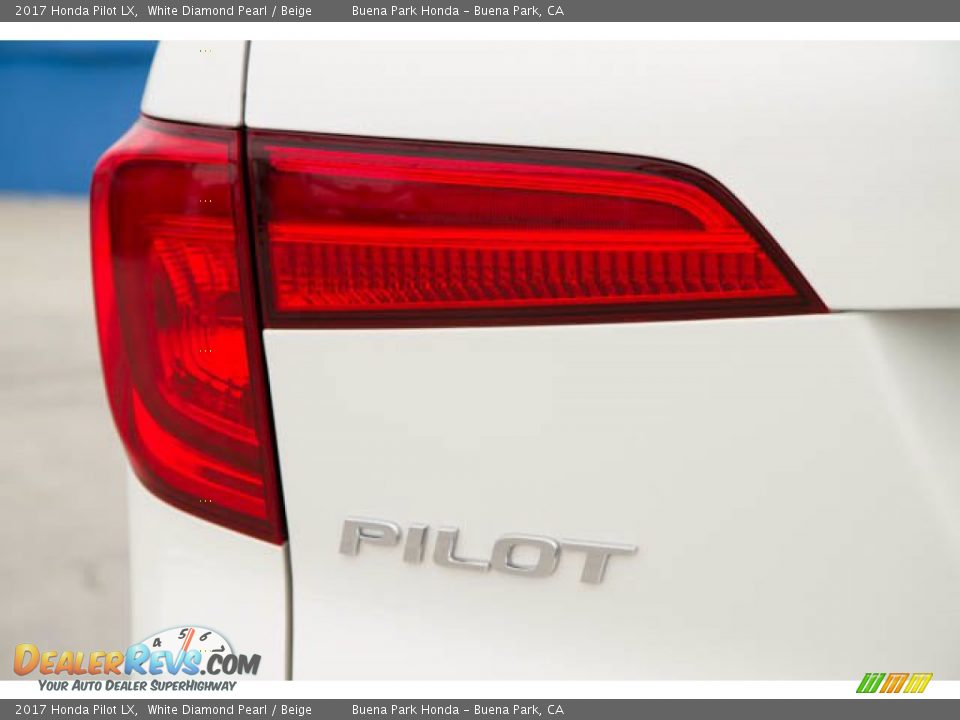 2017 Honda Pilot LX White Diamond Pearl / Beige Photo #10