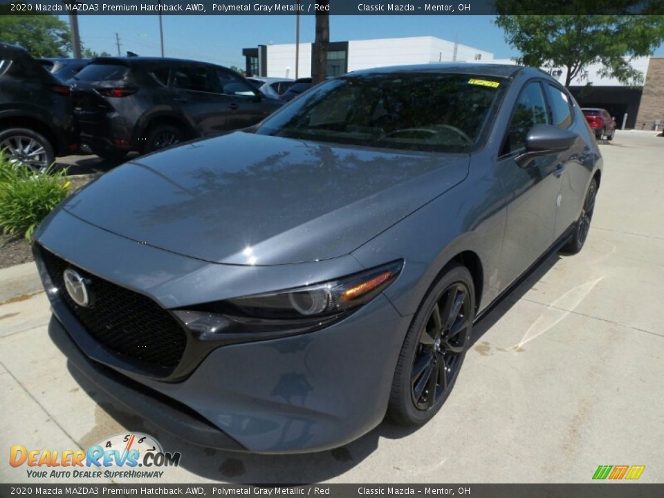 Front 3/4 View of 2020 Mazda MAZDA3 Premium Hatchback AWD Photo #3