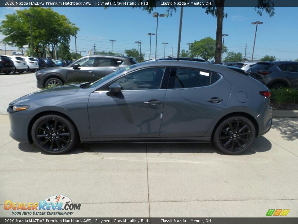 Polymetal Gray Metallic 2020 Mazda MAZDA3 Premium Hatchback AWD Photo #4