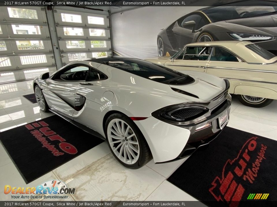 2017 McLaren 570GT Coupe Silica White / Jet Black/Apex Red Photo #8