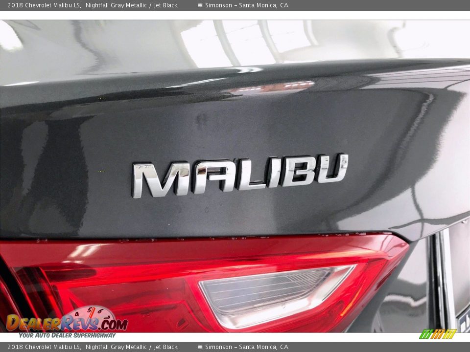 2018 Chevrolet Malibu LS Nightfall Gray Metallic / Jet Black Photo #27