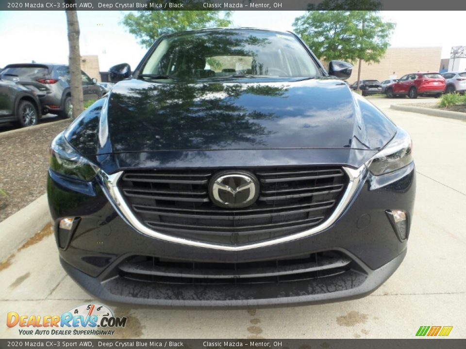 2020 Mazda CX-3 Sport AWD Deep Crystal Blue Mica / Black Photo #2