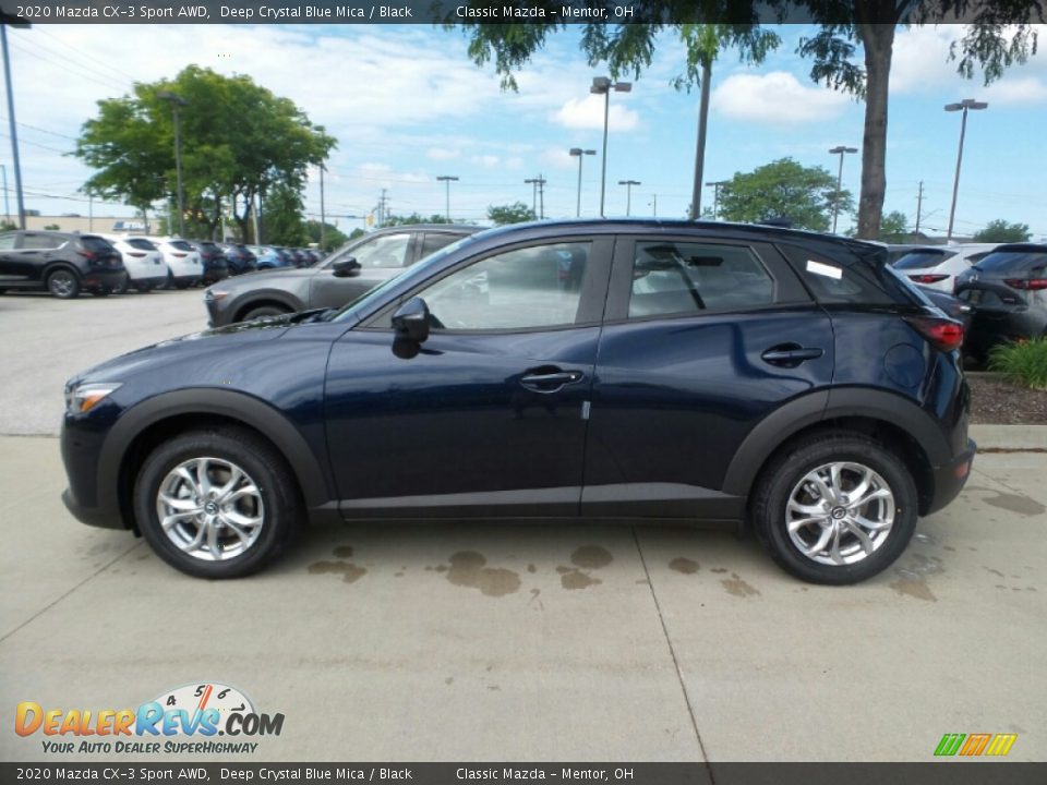 2020 Mazda CX-3 Sport AWD Deep Crystal Blue Mica / Black Photo #4
