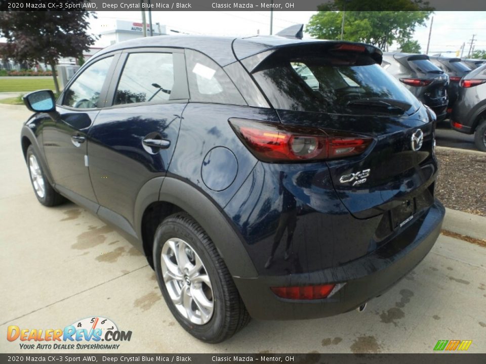 2020 Mazda CX-3 Sport AWD Deep Crystal Blue Mica / Black Photo #5