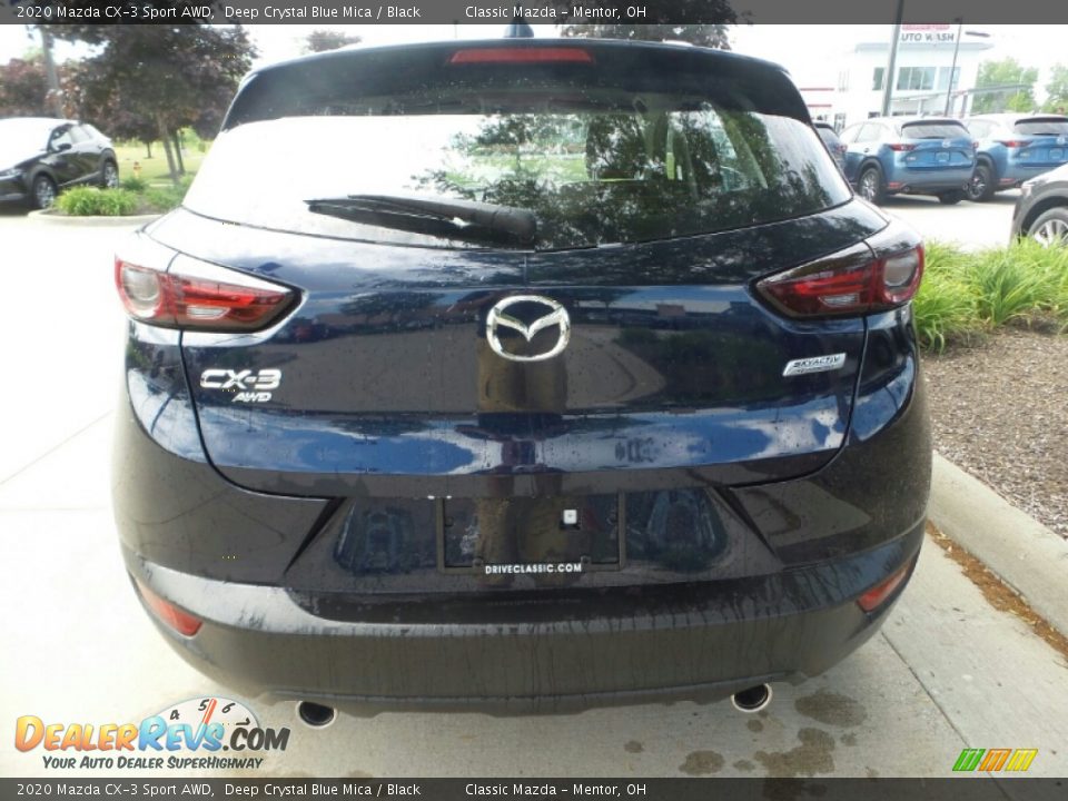 2020 Mazda CX-3 Sport AWD Deep Crystal Blue Mica / Black Photo #6