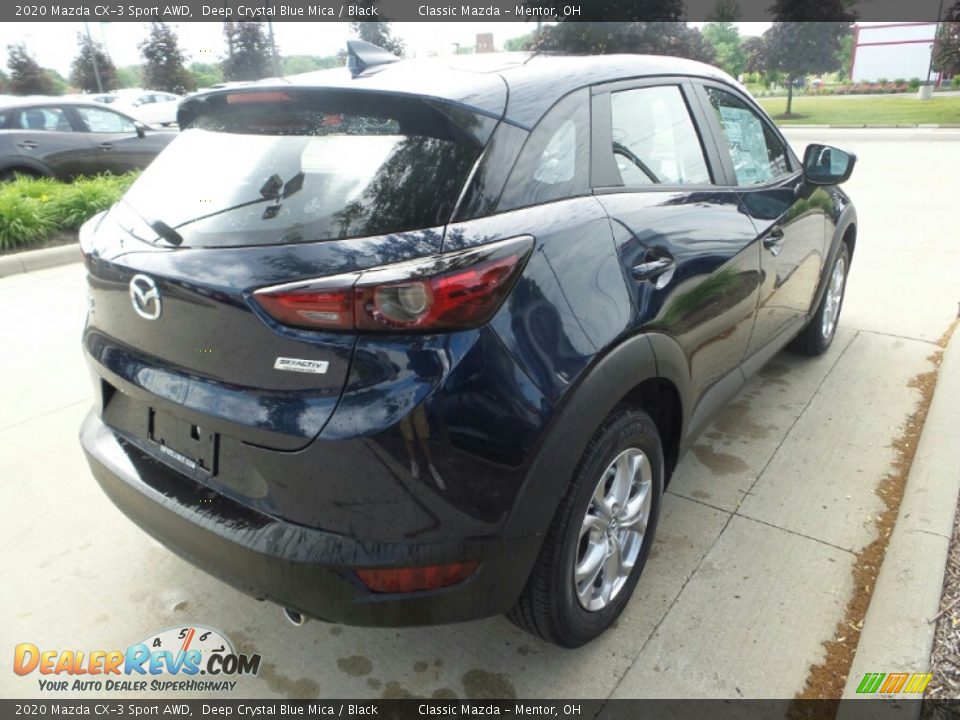 2020 Mazda CX-3 Sport AWD Deep Crystal Blue Mica / Black Photo #7
