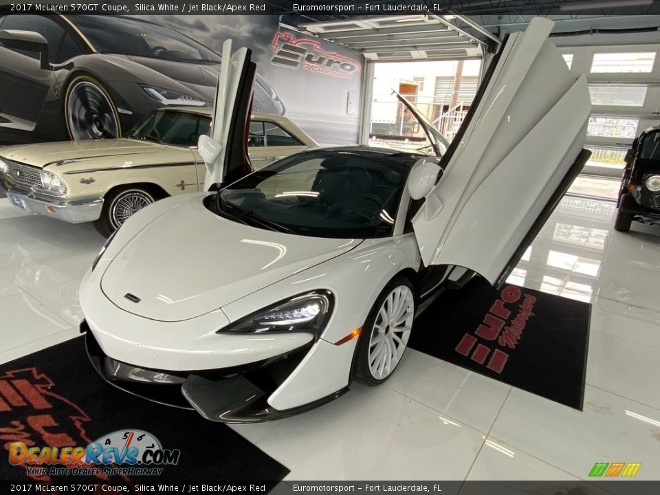 2017 McLaren 570GT Coupe Silica White / Jet Black/Apex Red Photo #17