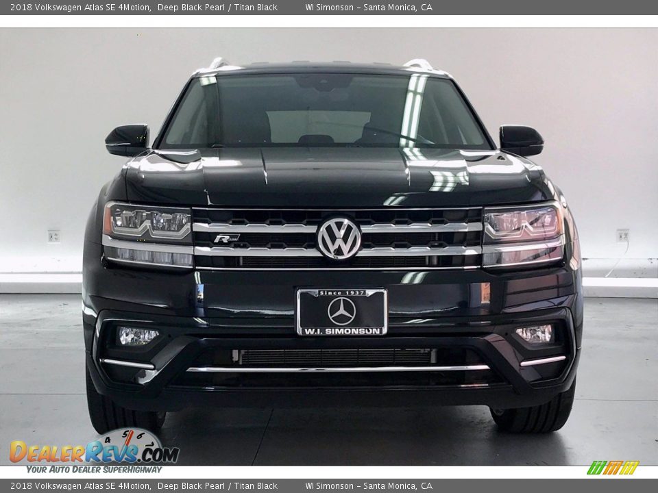 2018 Volkswagen Atlas SE 4Motion Deep Black Pearl / Titan Black Photo #2