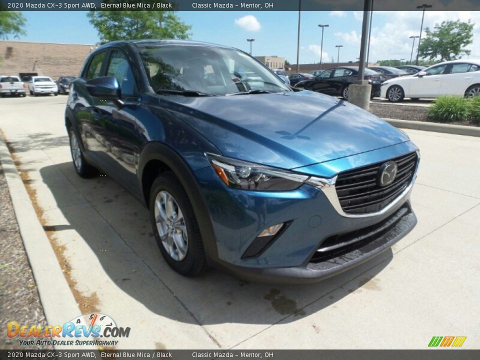 2020 Mazda CX-3 Sport AWD Eternal Blue Mica / Black Photo #1