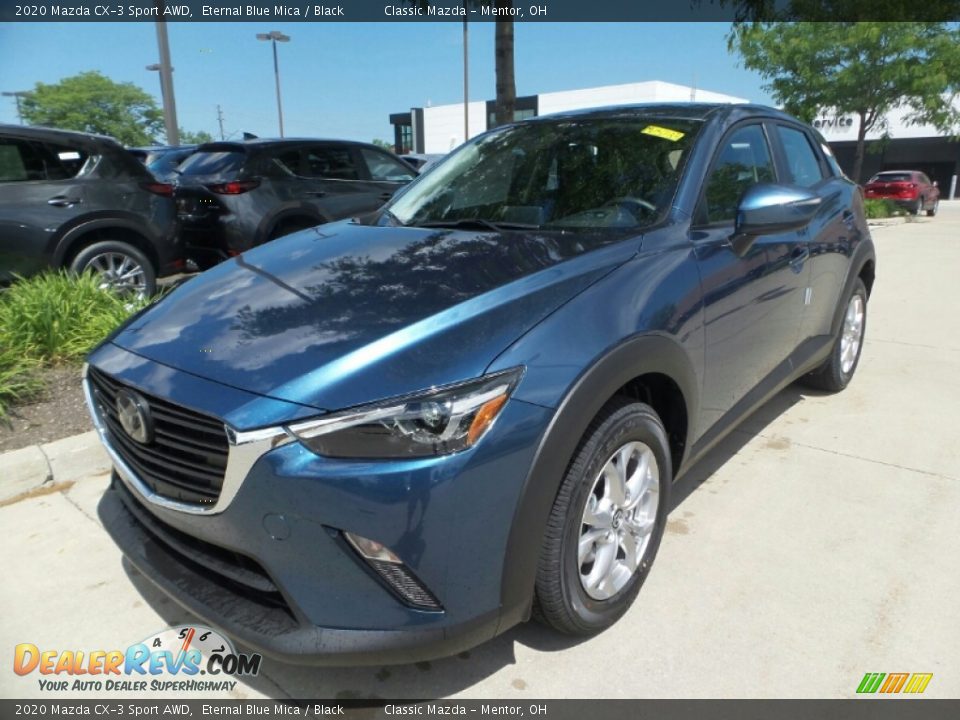 2020 Mazda CX-3 Sport AWD Eternal Blue Mica / Black Photo #3
