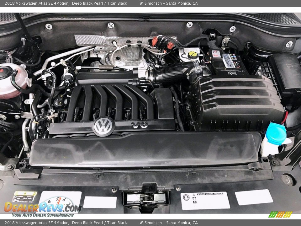 2018 Volkswagen Atlas SE 4Motion 3.6 Liter FSI DOHC 24-Valve VVT V6 Engine Photo #9