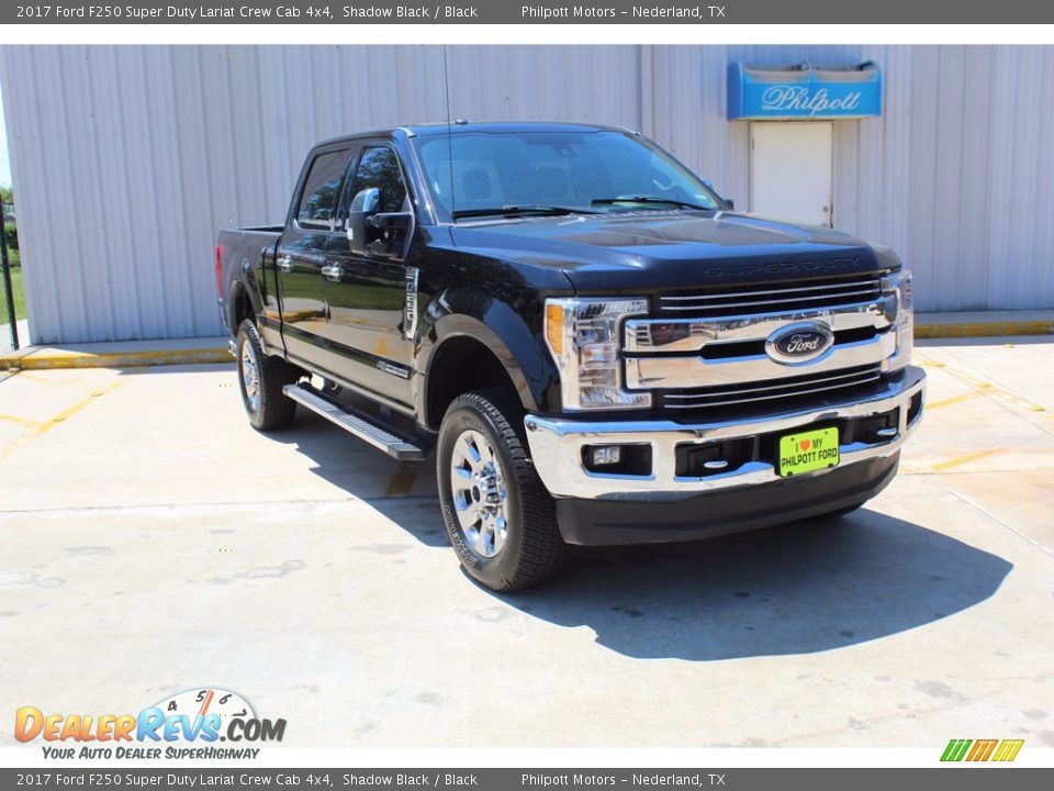 2017 Ford F250 Super Duty Lariat Crew Cab 4x4 Shadow Black / Black Photo #2
