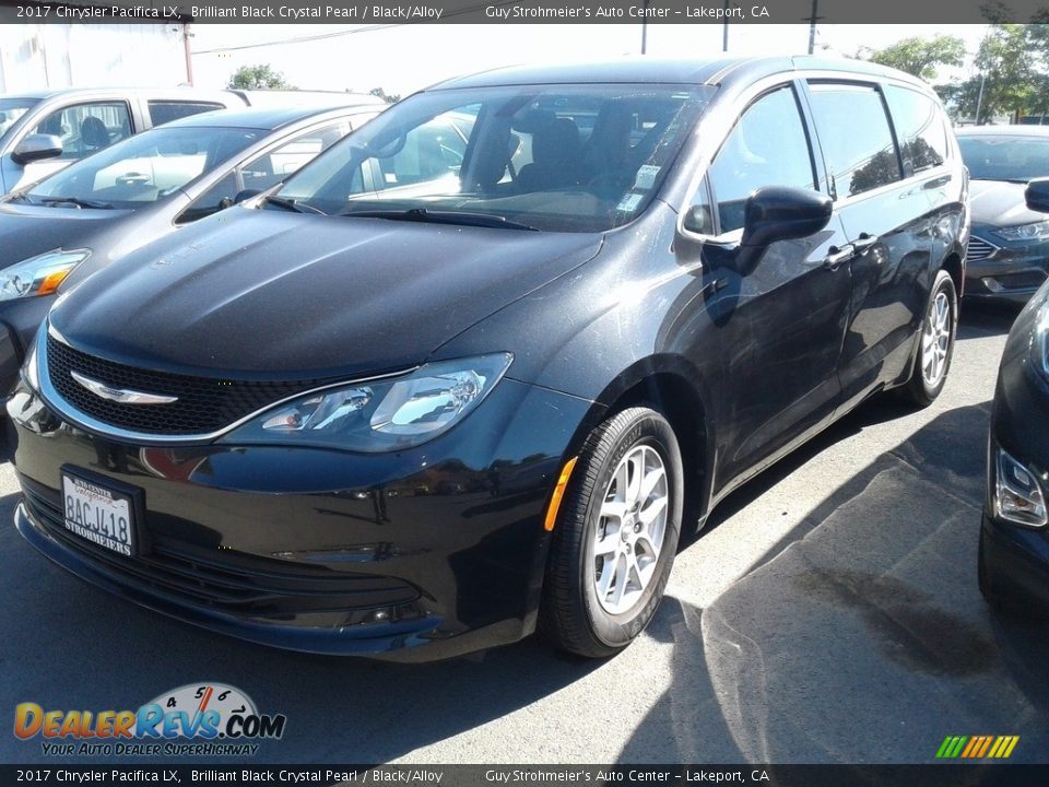 2017 Chrysler Pacifica LX Brilliant Black Crystal Pearl / Black/Alloy Photo #1
