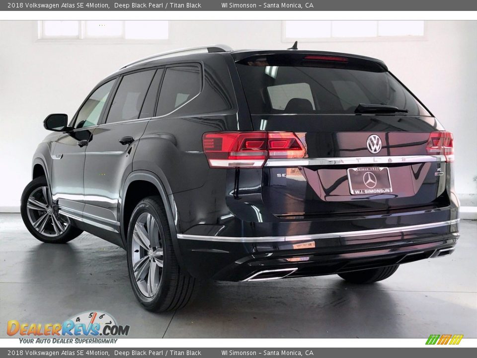 2018 Volkswagen Atlas SE 4Motion Deep Black Pearl / Titan Black Photo #10