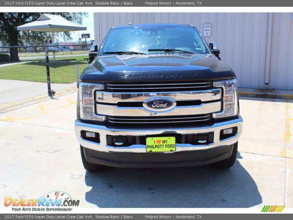 2017 Ford F250 Super Duty Lariat Crew Cab 4x4 Shadow Black / Black Photo #3