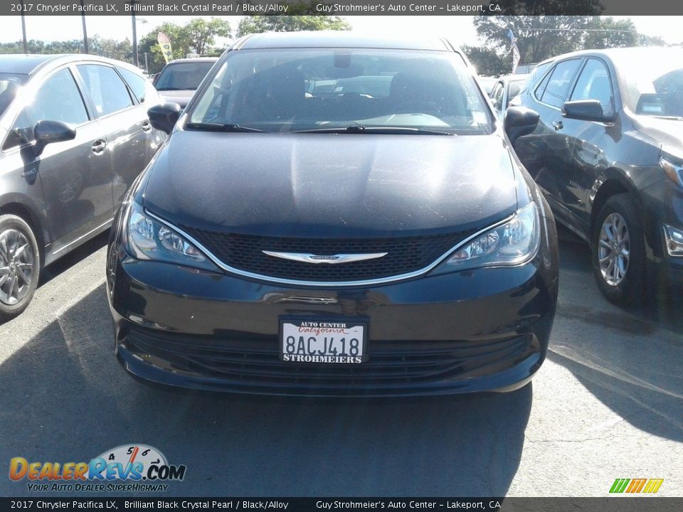 2017 Chrysler Pacifica LX Brilliant Black Crystal Pearl / Black/Alloy Photo #2