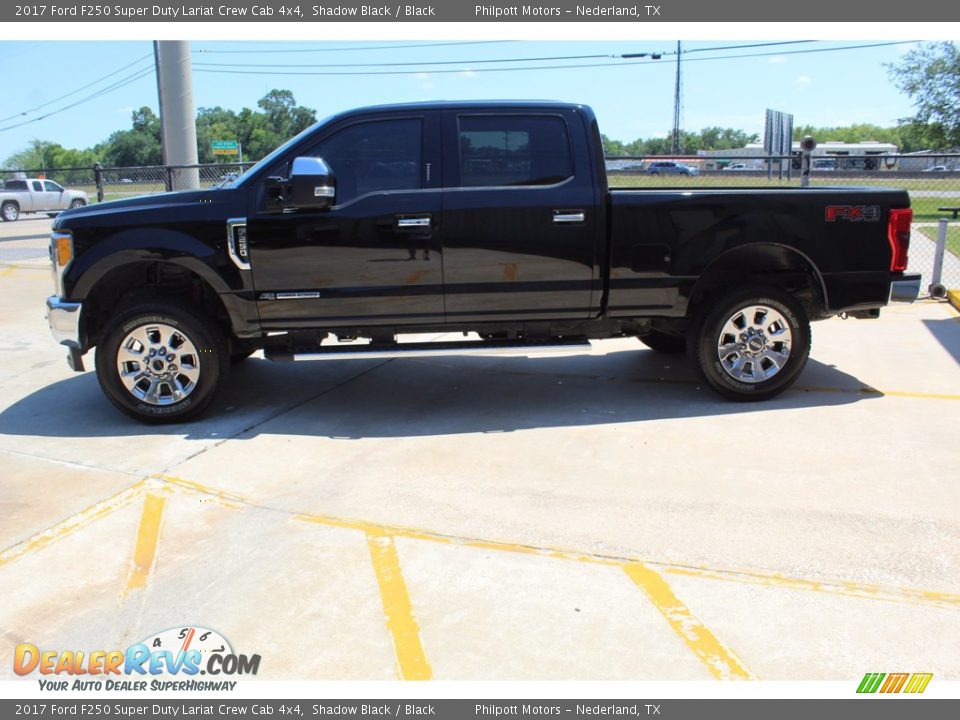 2017 Ford F250 Super Duty Lariat Crew Cab 4x4 Shadow Black / Black Photo #7