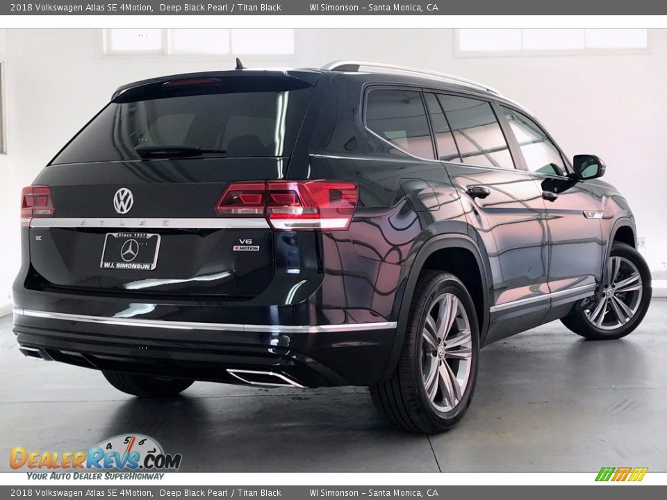 2018 Volkswagen Atlas SE 4Motion Deep Black Pearl / Titan Black Photo #16