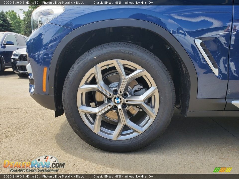2020 BMW X3 xDrive30i Phytonic Blue Metallic / Black Photo #5