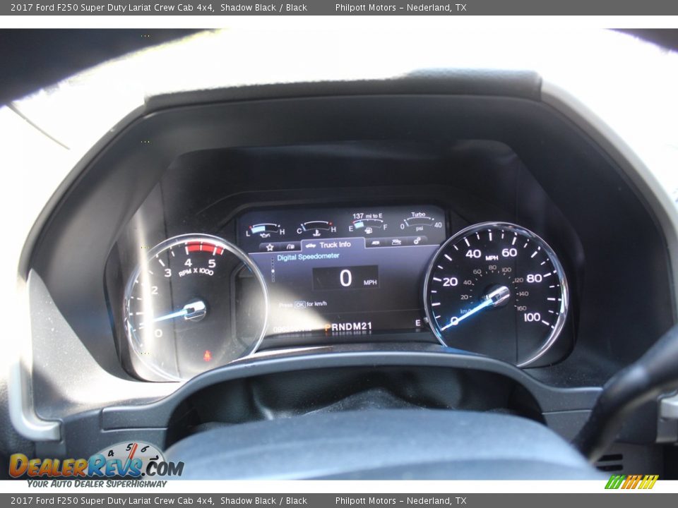 2017 Ford F250 Super Duty Lariat Crew Cab 4x4 Shadow Black / Black Photo #18