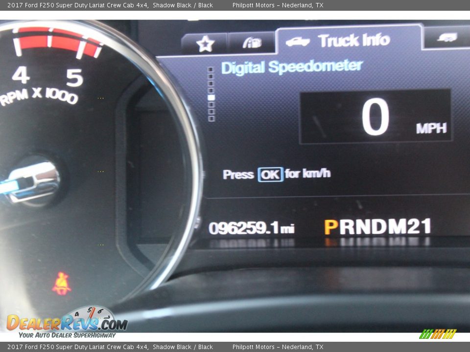 2017 Ford F250 Super Duty Lariat Crew Cab 4x4 Shadow Black / Black Photo #19