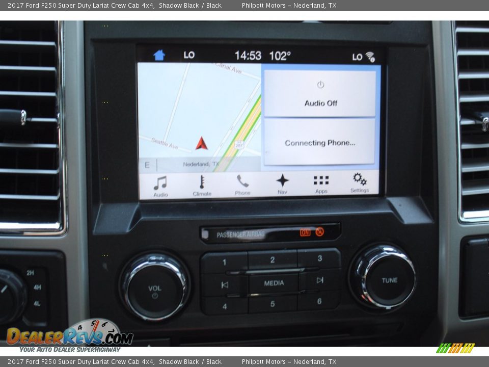 2017 Ford F250 Super Duty Lariat Crew Cab 4x4 Shadow Black / Black Photo #21