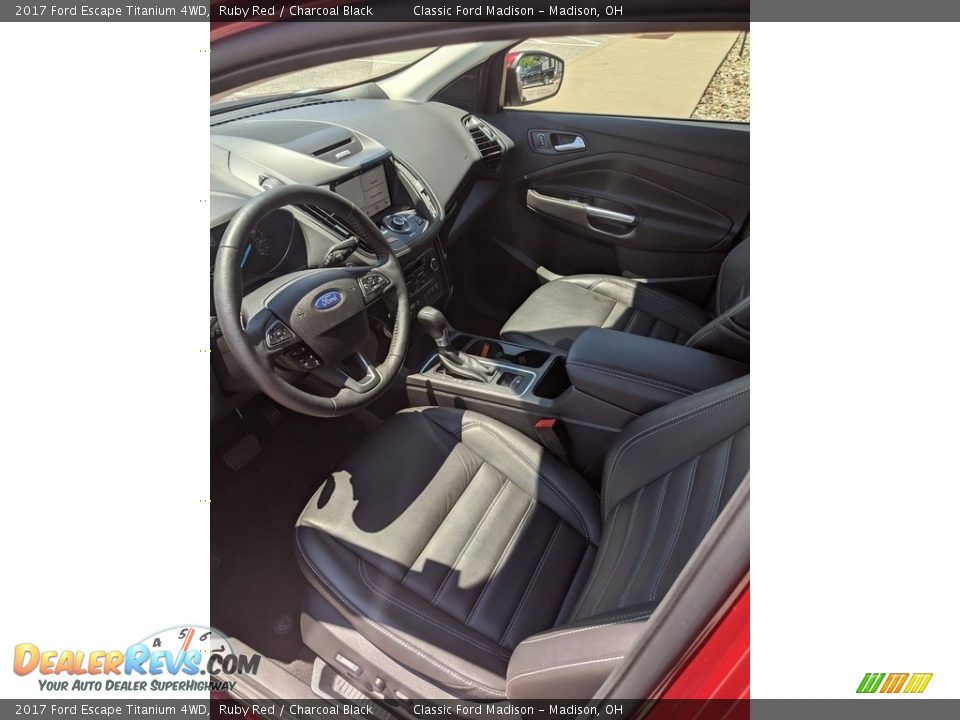 2017 Ford Escape Titanium 4WD Ruby Red / Charcoal Black Photo #7