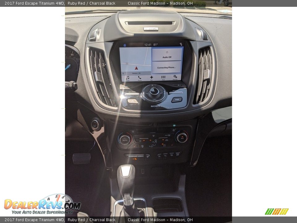 2017 Ford Escape Titanium 4WD Ruby Red / Charcoal Black Photo #8