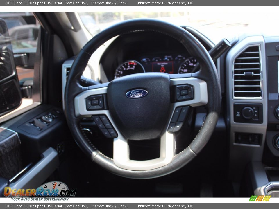 2017 Ford F250 Super Duty Lariat Crew Cab 4x4 Shadow Black / Black Photo #28