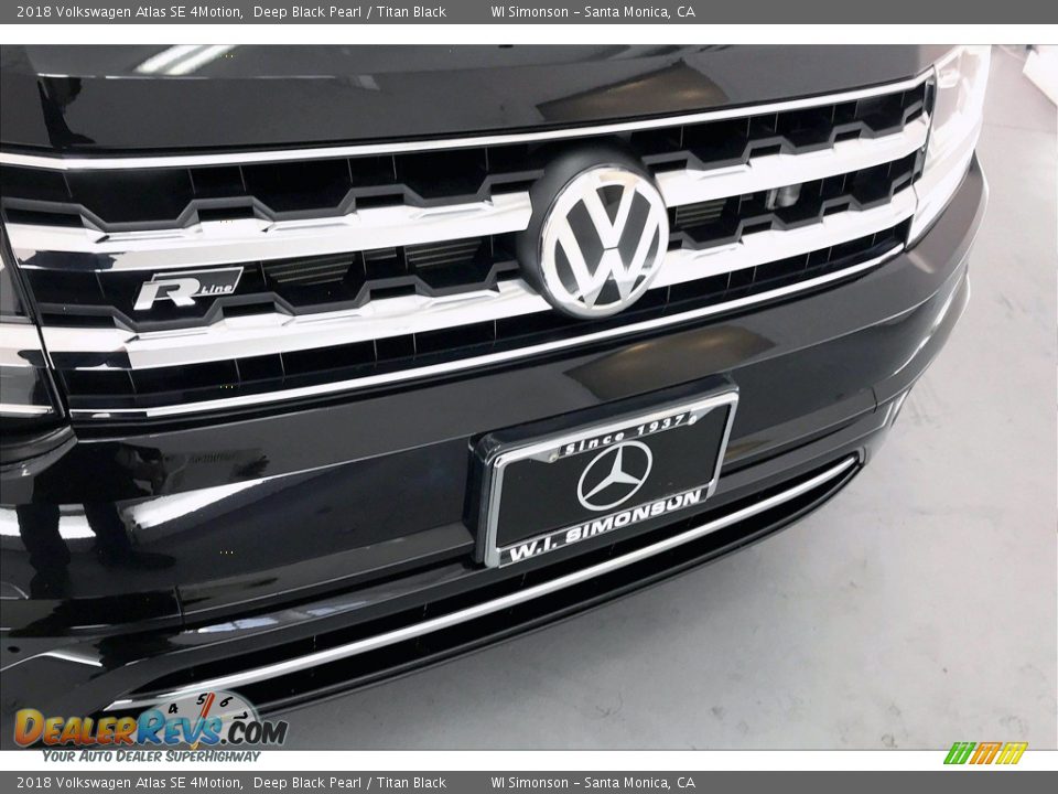 2018 Volkswagen Atlas SE 4Motion Deep Black Pearl / Titan Black Photo #33