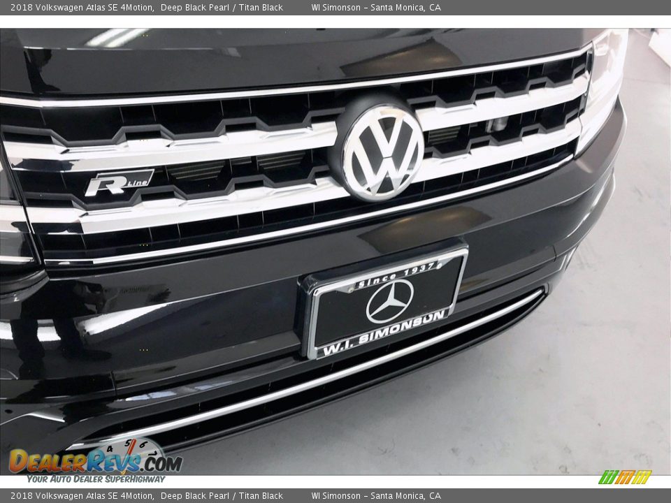 2018 Volkswagen Atlas SE 4Motion Deep Black Pearl / Titan Black Photo #33