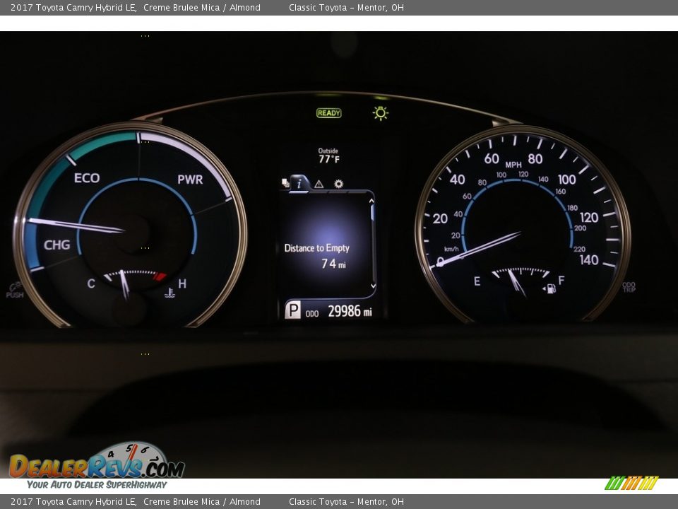 2017 Toyota Camry Hybrid LE Creme Brulee Mica / Almond Photo #11