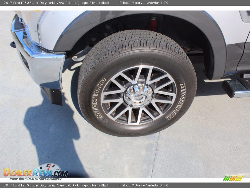 2017 Ford F250 Super Duty Lariat Crew Cab 4x4 Ingot Silver / Black Photo #5