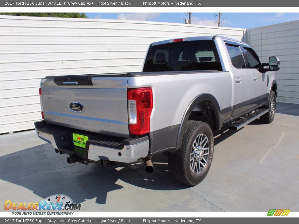 2017 Ford F250 Super Duty Lariat Crew Cab 4x4 Ingot Silver / Black Photo #9