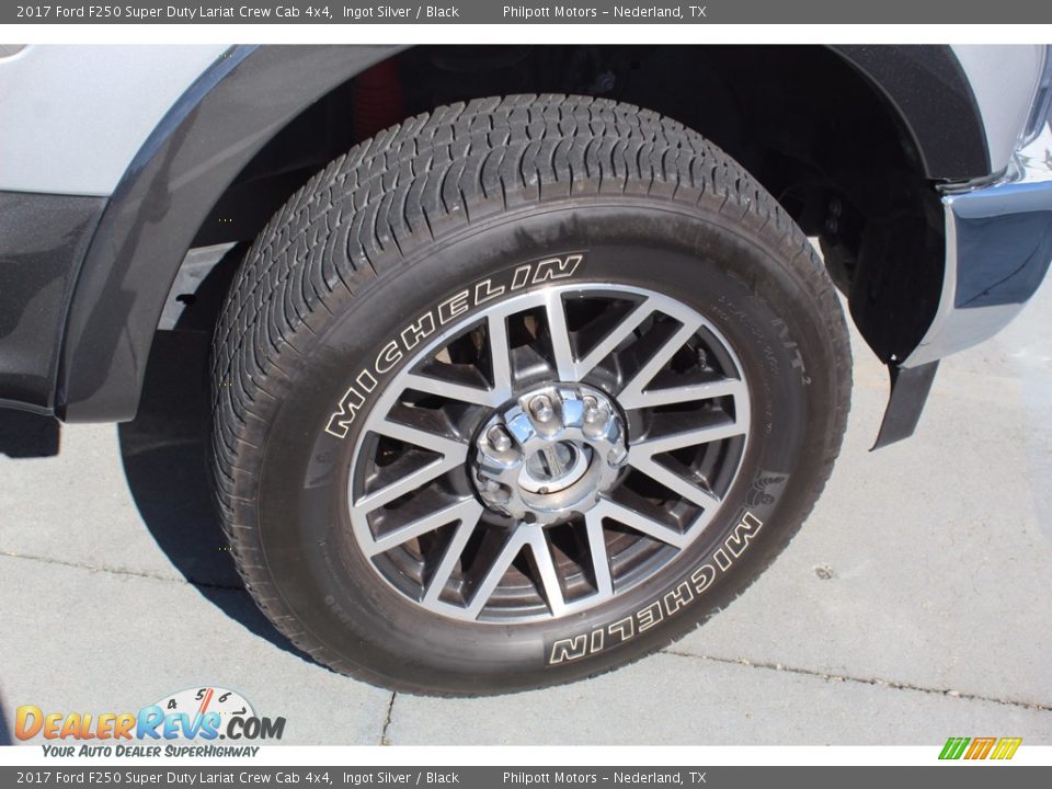 2017 Ford F250 Super Duty Lariat Crew Cab 4x4 Ingot Silver / Black Photo #11