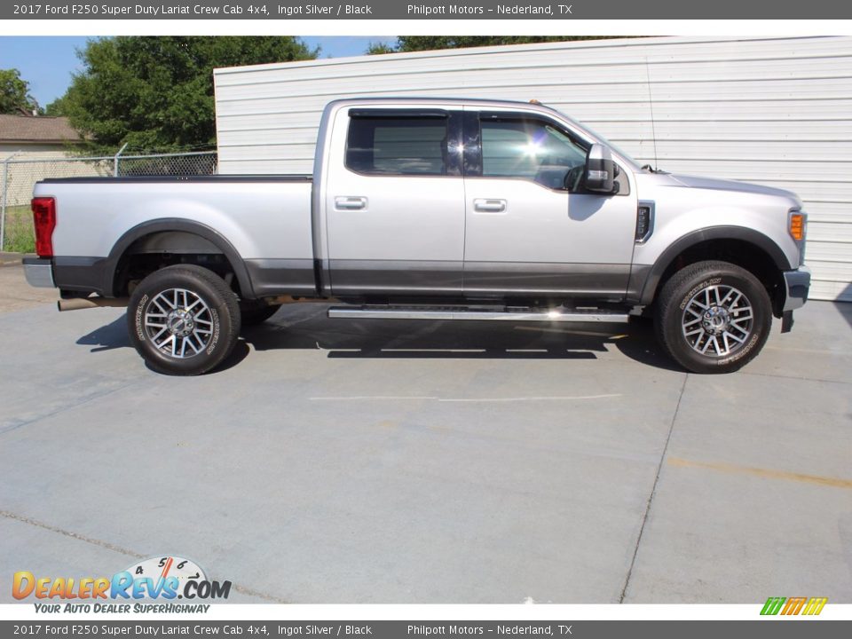 2017 Ford F250 Super Duty Lariat Crew Cab 4x4 Ingot Silver / Black Photo #12