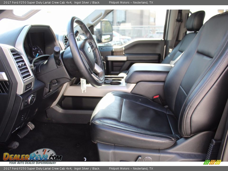 2017 Ford F250 Super Duty Lariat Crew Cab 4x4 Ingot Silver / Black Photo #14