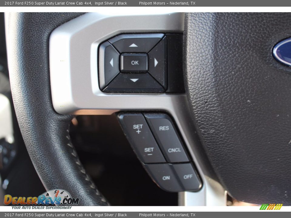 2017 Ford F250 Super Duty Lariat Crew Cab 4x4 Ingot Silver / Black Photo #15