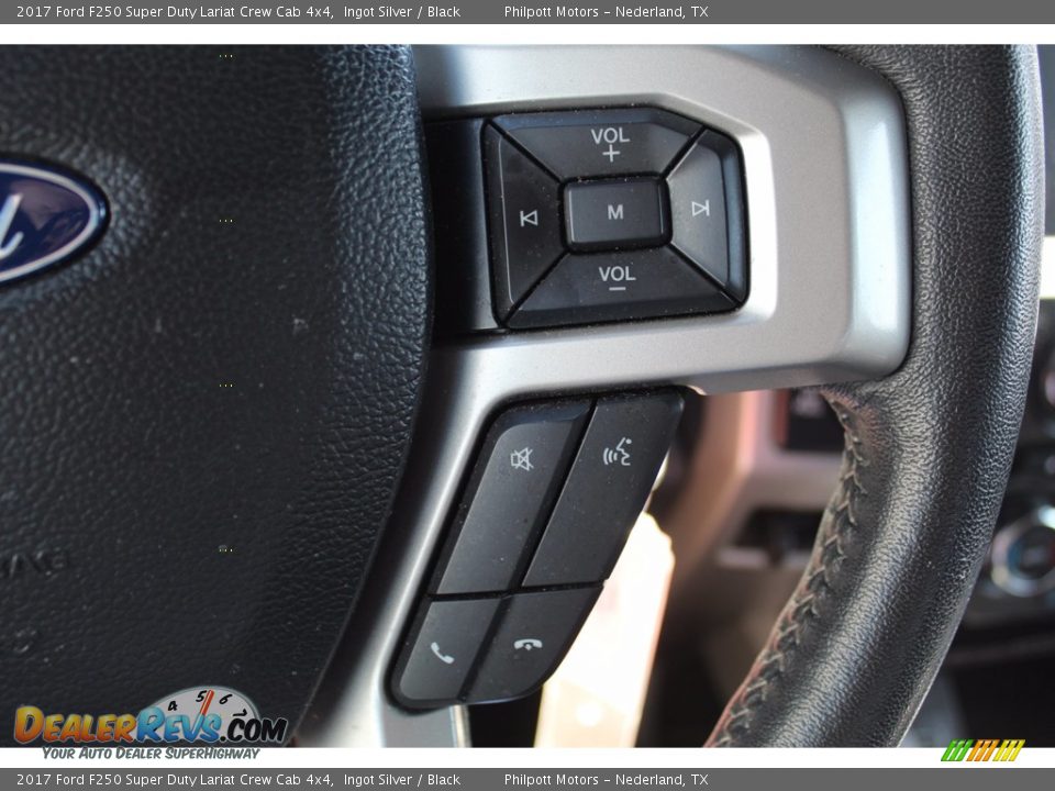 2017 Ford F250 Super Duty Lariat Crew Cab 4x4 Ingot Silver / Black Photo #16