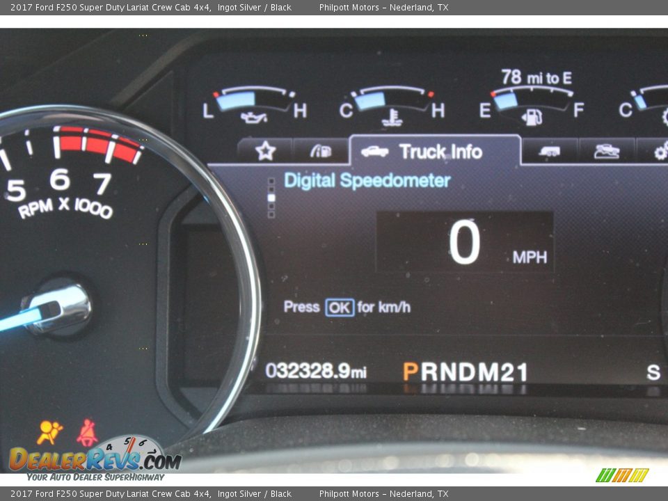 2017 Ford F250 Super Duty Lariat Crew Cab 4x4 Ingot Silver / Black Photo #18