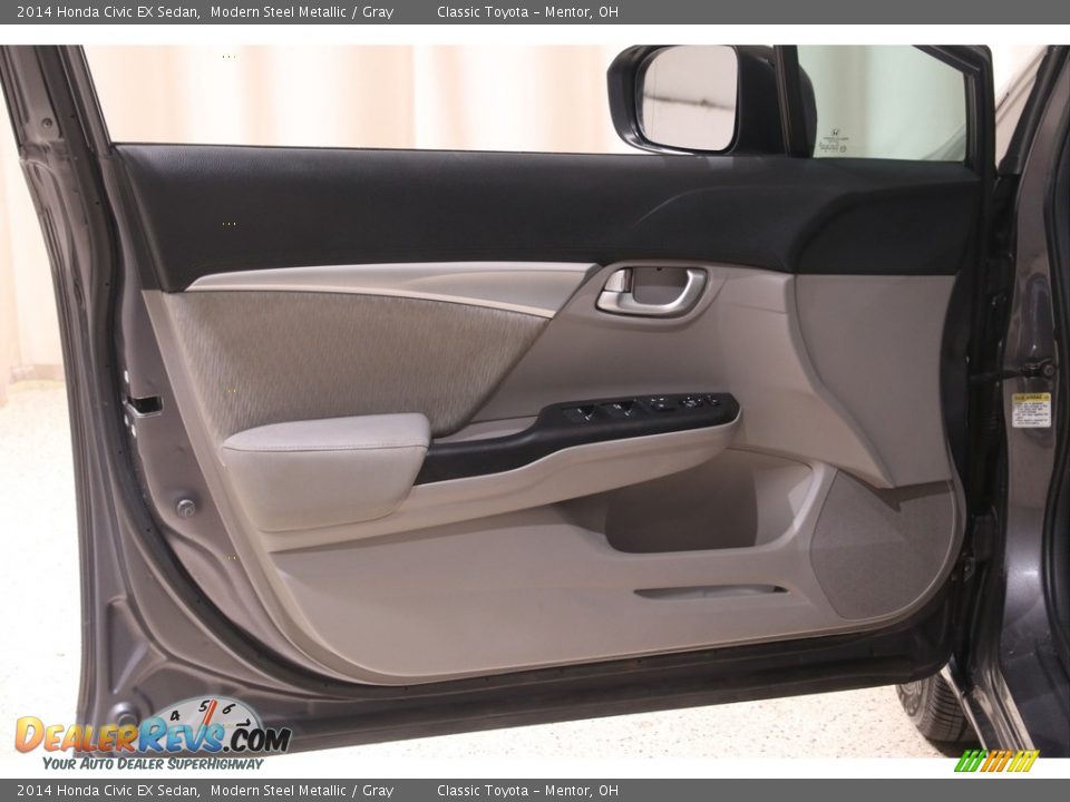 2014 Honda Civic EX Sedan Modern Steel Metallic / Gray Photo #4