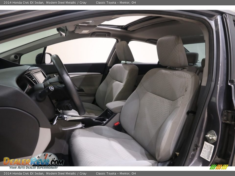 2014 Honda Civic EX Sedan Modern Steel Metallic / Gray Photo #5