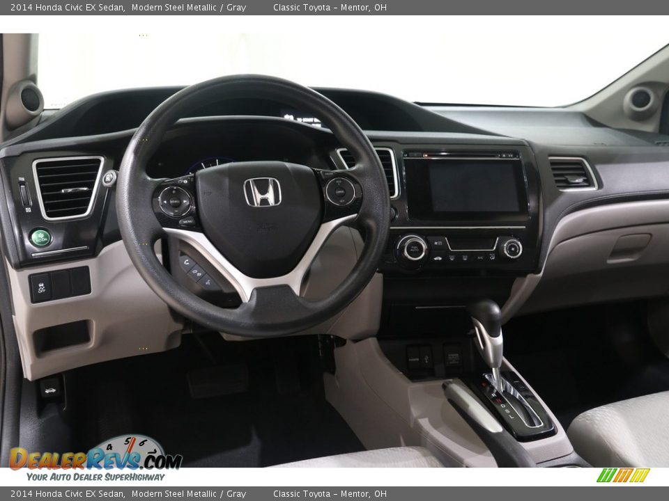 2014 Honda Civic EX Sedan Modern Steel Metallic / Gray Photo #6