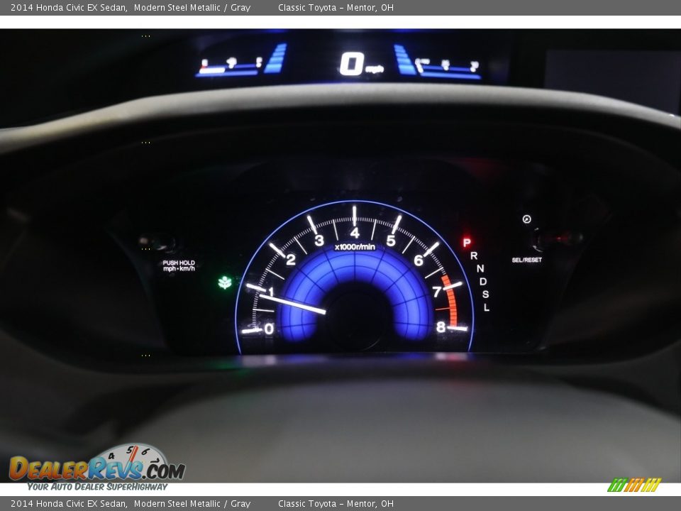 2014 Honda Civic EX Sedan Modern Steel Metallic / Gray Photo #8