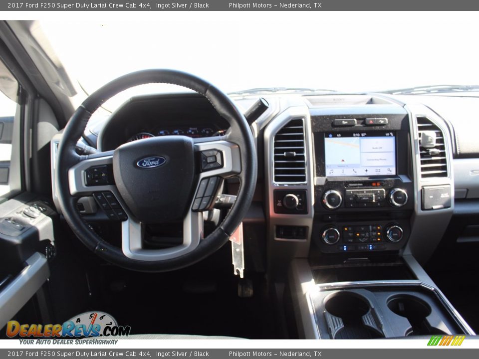 2017 Ford F250 Super Duty Lariat Crew Cab 4x4 Ingot Silver / Black Photo #24